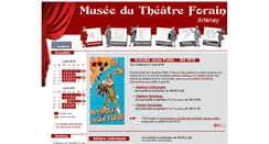 Desktop Screenshot of musee-theatre-forain.fr