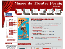Tablet Screenshot of musee-theatre-forain.fr